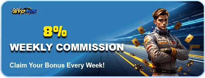 WEEKLY COMMISSION 8%
